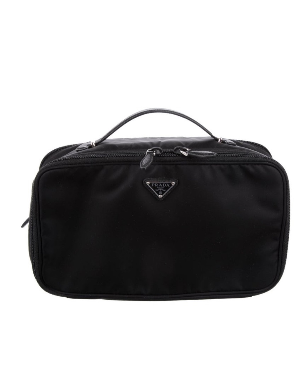 Prada Black Nylon Travel Toiletry Bag